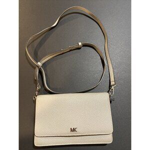 Michael Kors Crossbody Pebbled Leather Phone Wallet Handbag Truffle
